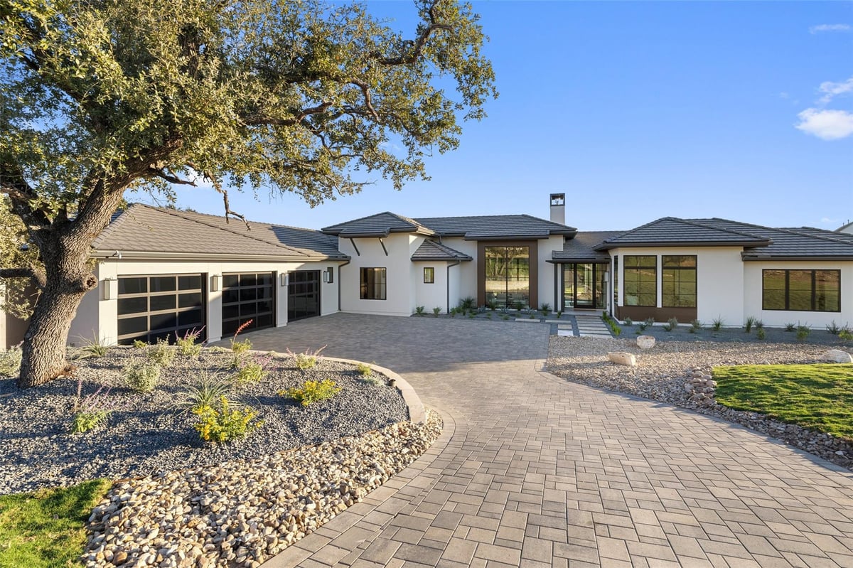View 17109 MORNING GROVE Ln N in Madrone Canyon 17109 MORNING GROVE Ln N - front exterior - Luxury home in Madrone Canyon, Austin, TX