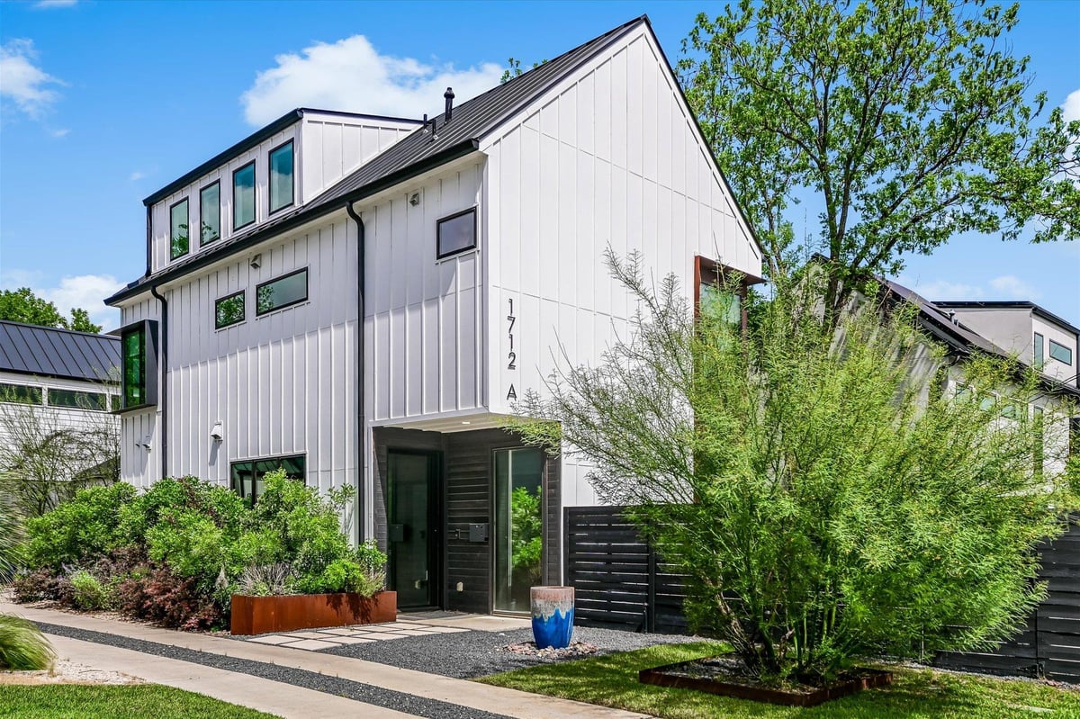 1712 Nash Ave Unit #A - front exterior - Luxury home in Zilker, Austin, TX