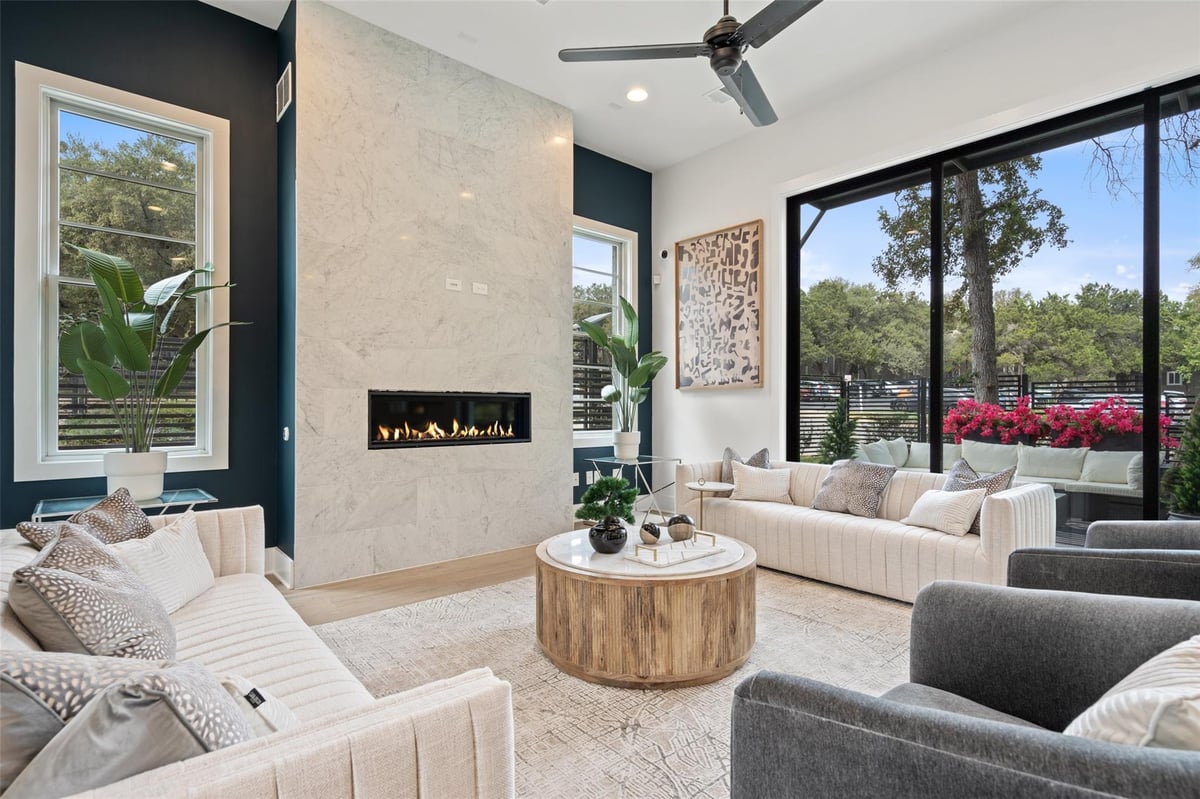 View 1719 Spyglass DR Unit #19 in Spyglass at Barton Creek 1719 Spyglass DR Unit #19 - front exterior - Luxury home in Spyglass at Barton Creek, Austin, TX