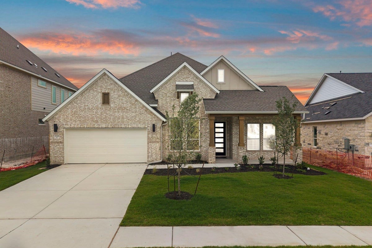 View 17209 Hope Bergman RD in Blackhawk 17209 Hope Bergman RD - front exterior - Luxury home in Blackhawk, Pflugerville, TX