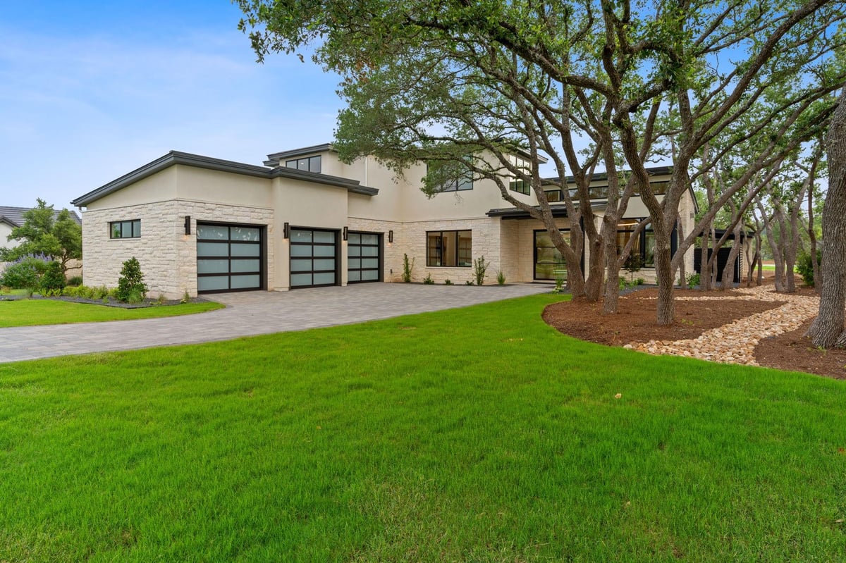 17217 Morning Grove LN - front exterior - Luxury home in Madrone Canyon, Austin, TX