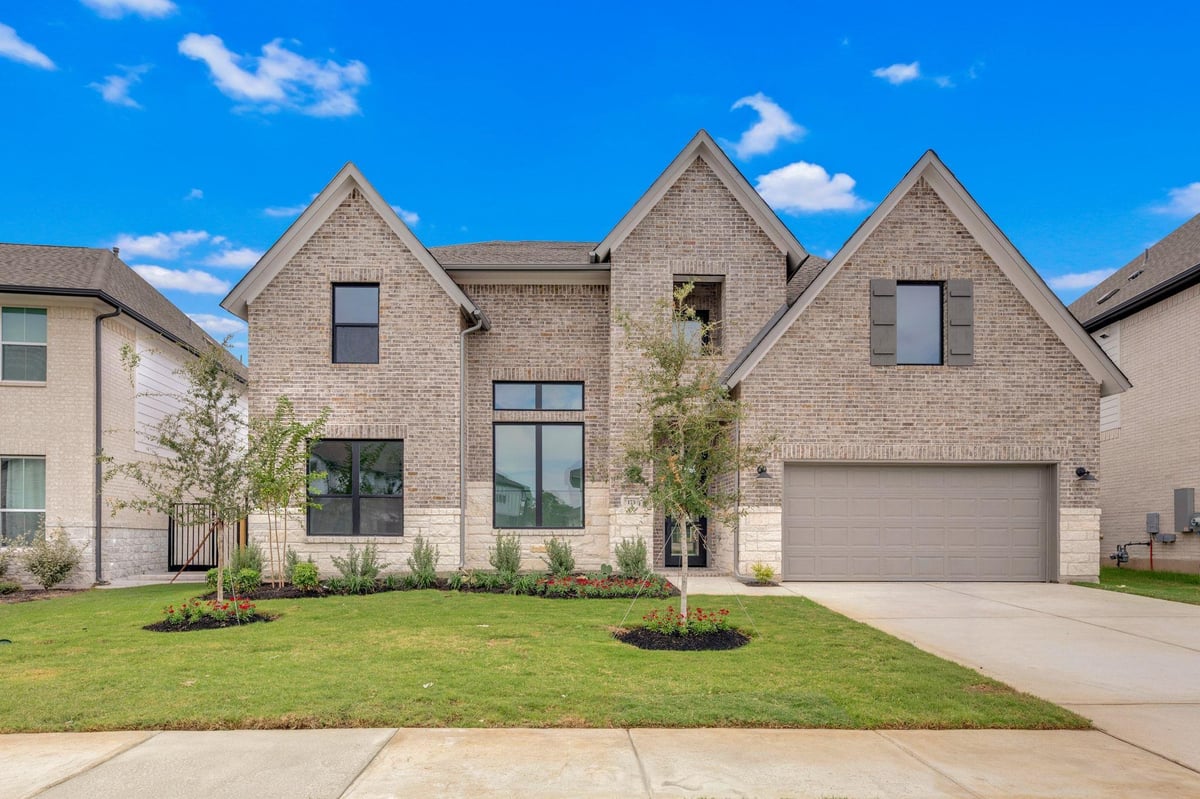 View 173 Montecilo Dr in Santa Rita Ranch 173 Montecilo Dr - front exterior - Luxury home in Santa Rita Ranch, Liberty Hill, TX