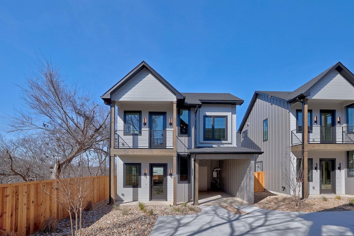 View 1732 Bunche RD Unit #B4 in 1732 Bunche Condominiums 1732 Bunche RD Unit #B4 - front exterior - Luxury home in 1732 Bunche Condominiums, Austin, TX