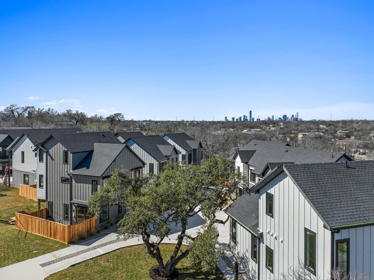 View 1736 Bunche Rd Unit #B1 in 1736 Bunche Condominiums 1736 Bunche Rd Unit #B1 - front exterior - Luxury home in 1736 Bunche Condominiums, Austin, TX