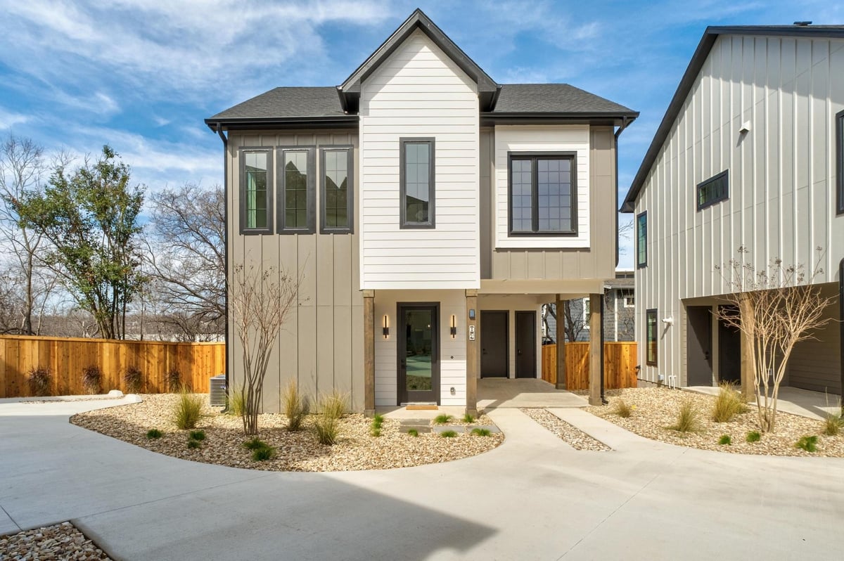 View 1736 Bunche Rd Unit #B2 in 1736 Bunche Condominiums 1736 Bunche Rd Unit #B2 - front exterior - Luxury home in 1736 Bunche Condominiums, Austin, TX