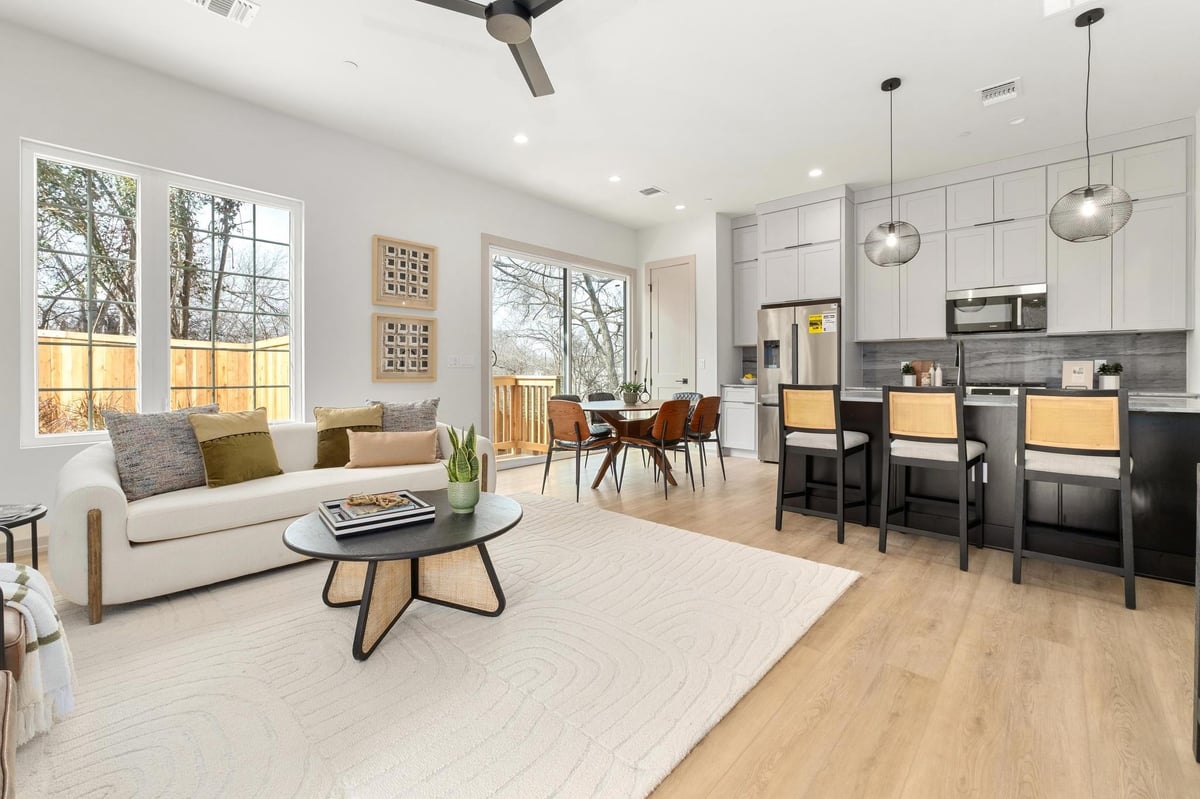 Living area - 1736 Bunche Rd Unit #B2 Living area at 1736 Bunche Rd Unit #B2 - 3 bed 2 bath home