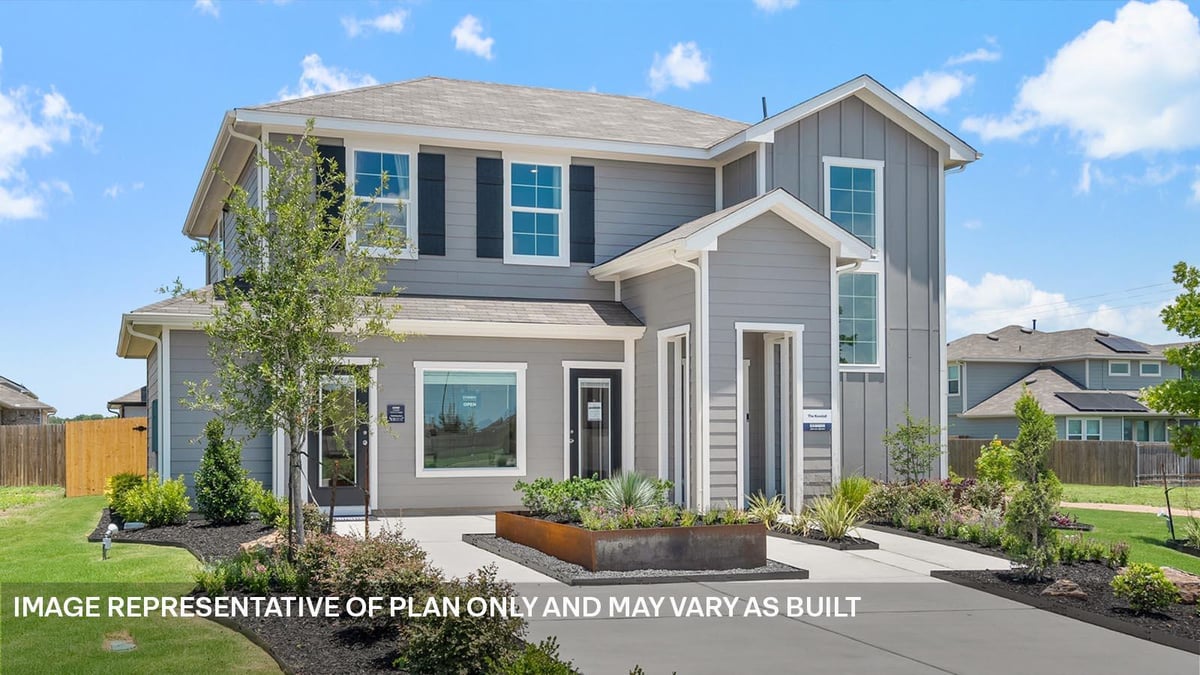 174 Balmorehea St - front exterior - Luxury home in TALAVERA, Kyle, TX