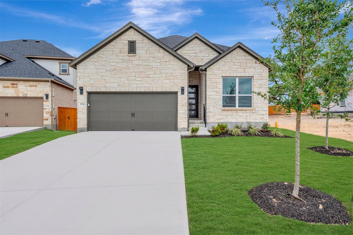 174 Norway Spruce St - front exterior - Luxury home in Heritage, Dripping Springs, TX