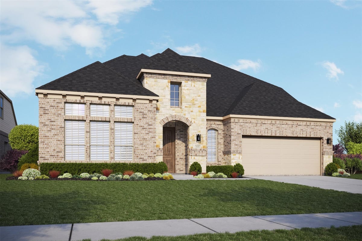1740 Scenic Heights LN - front exterior - Luxury home in Retreat at San Gabriel, Georgetown, TX