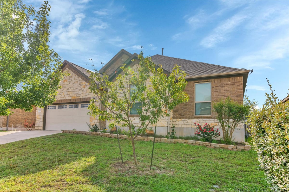 17408 Silent Harbor Loop - front exterior - Luxury home in Villages Of Hidden Lake Ph 6A, Pflugerville, TX