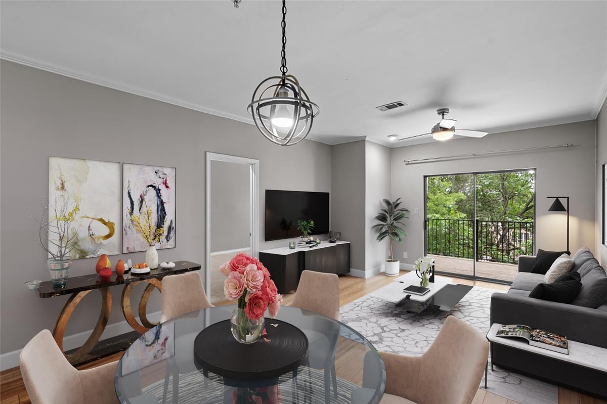 View 1741 Spyglass Dr Unit #1-123 in One Barton Place Condo 1741 Spyglass Dr Unit #1-123 - front exterior - Luxury home in One Barton Place Condo, Austin, TX