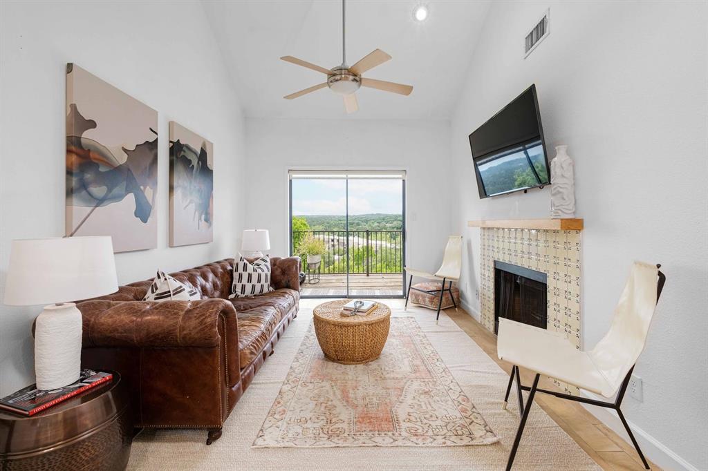 View 1741 Spyglass DR Unit #327 in One Barton Place Condo 1741 Spyglass DR Unit #327 - front exterior - Luxury home in One Barton Place Condo, Austin, TX