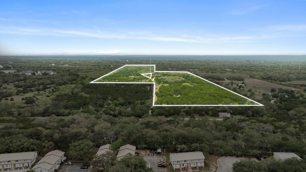 View 175 Eastwood Ln in TBD 175 Eastwood Ln - aerial view with 175 Eastwood Ln in San Marcos - Luxury lot in TBD, San Marcos, TX