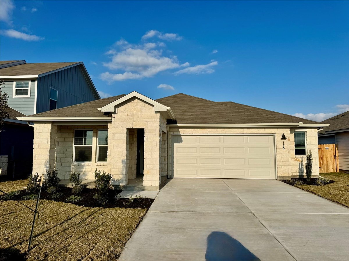View 175 Fossil Dr in Waterstone Crossing 175 Fossil Dr - front exterior - Luxury home in Waterstone Crossing, Kyle, TX