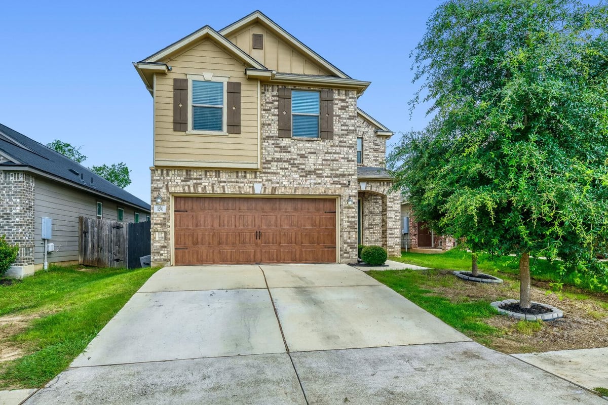 View 175 Gustaf TRL in Grist Mill Highlands Sec 1 175 Gustaf TRL - front exterior - Luxury home in Grist Mill Highlands Sec 1, Kyle, TX