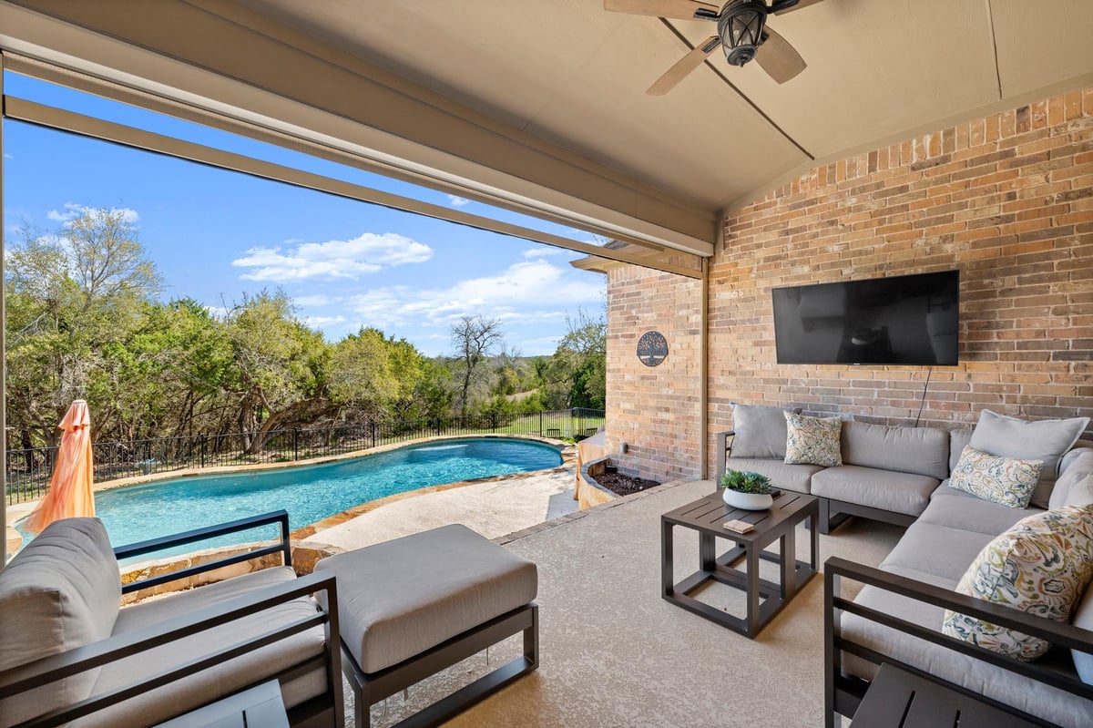 View 17501 Wildrye Dr in Rocky Creek Ranch 17501 Wildrye Dr - front exterior - Luxury home in Rocky Creek Ranch, Austin, TX