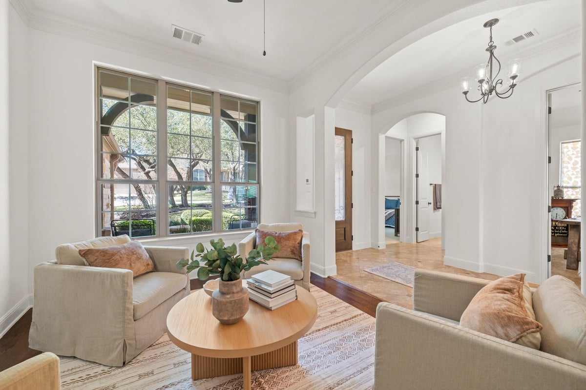 Living area at 17501 Wildrye Dr - 4 bed 4 bath home