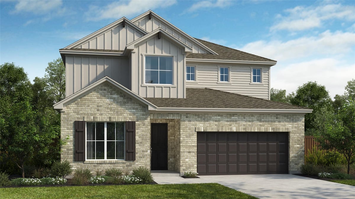 View 17521 Graces Path in Blackhawk 17521 Graces Path - front exterior - Luxury home in Blackhawk, Pflugerville, TX