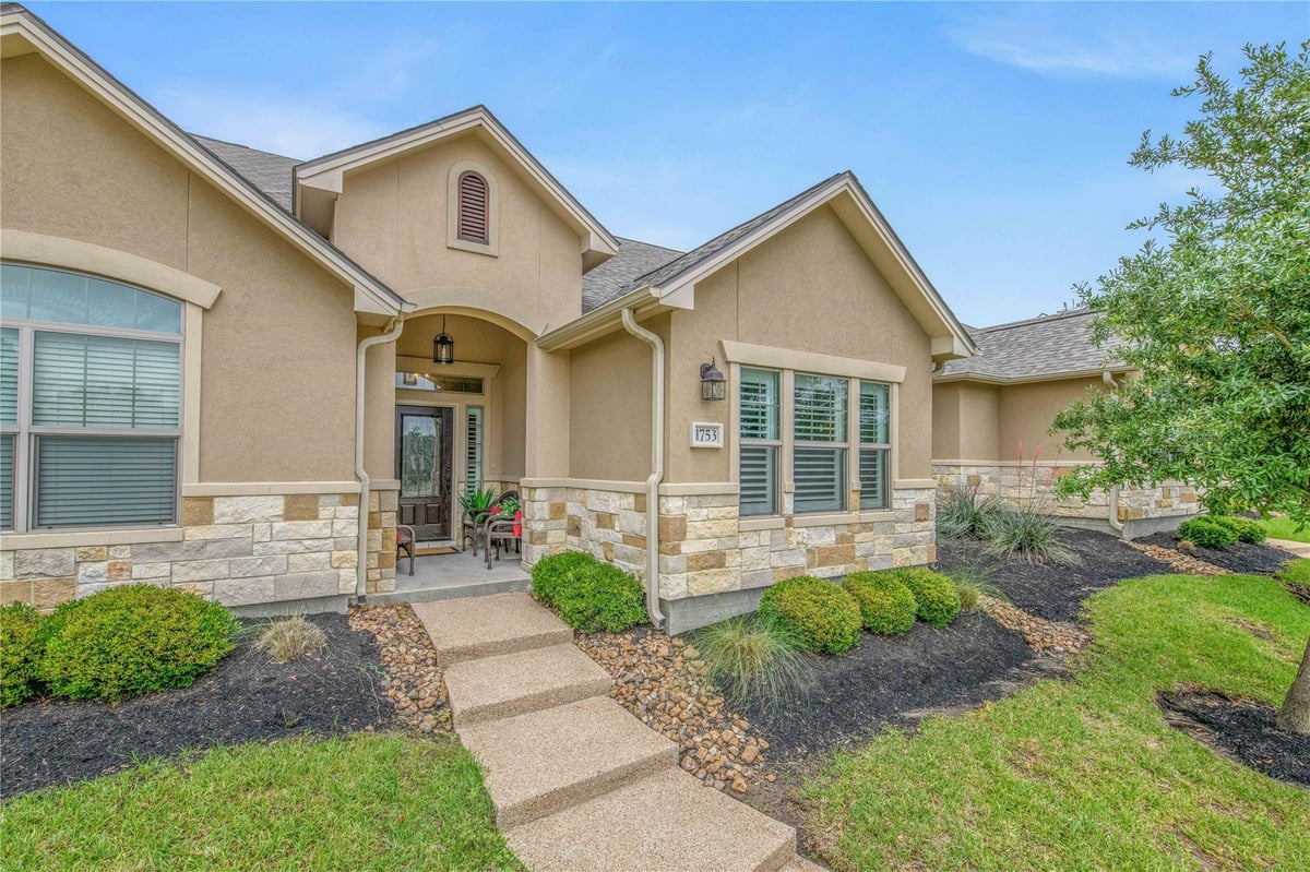 View 1753 Summit Crossing Ln in Summit Crossing Ph 3B 1753 Summit Crossing Ln - front exterior - Luxury home in Summit Crossing Ph 3B, College Station, TX