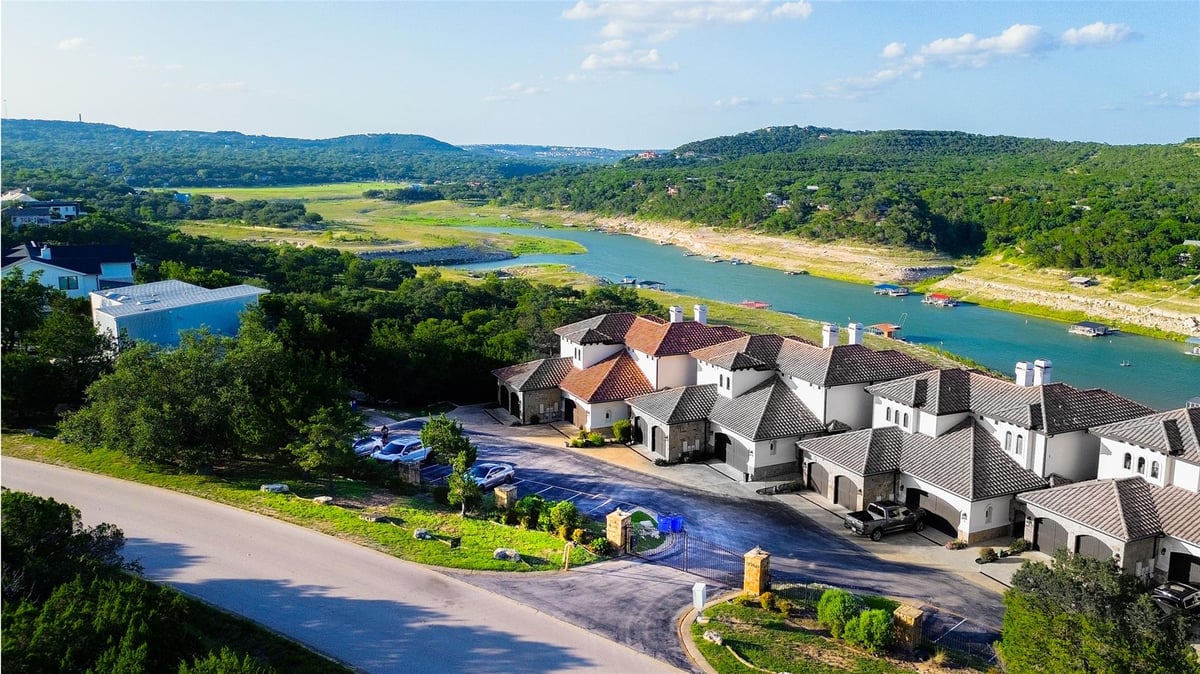 View 17545 Reed Park RD Unit #2 in VILLAS AT HARBOR MARINA CONDOMINIUM 17545 Reed Park RD Unit #2 - front exterior - Luxury home in VILLAS AT HARBOR MARINA CONDOMINIUM, Jonestown, TX