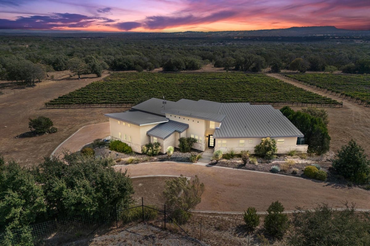 View 1758 Lincoln Smith Rd in none 1758 Lincoln Smith Rd - front exterior - Luxury home in none, Round Mountain, TX