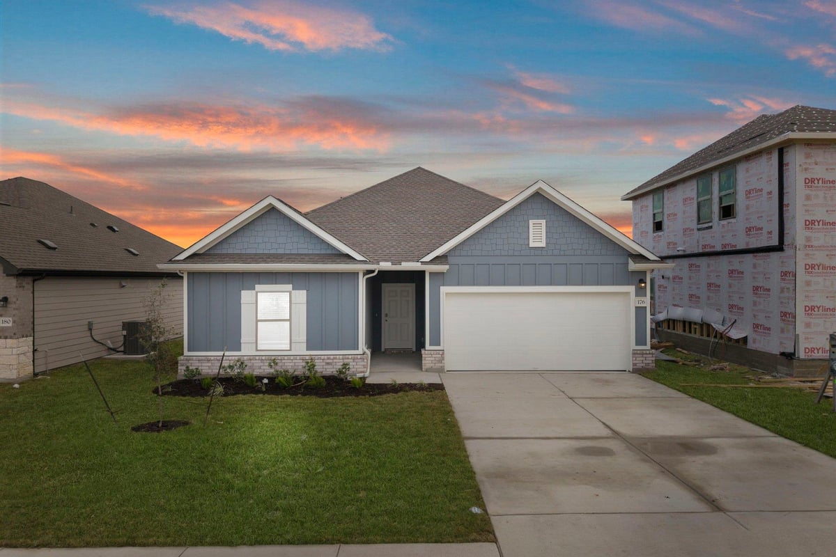View 176 Wind Hill in Eastern Wells 176 Wind Hill - front exterior - Luxury home in Eastern Wells, Jarrell, TX