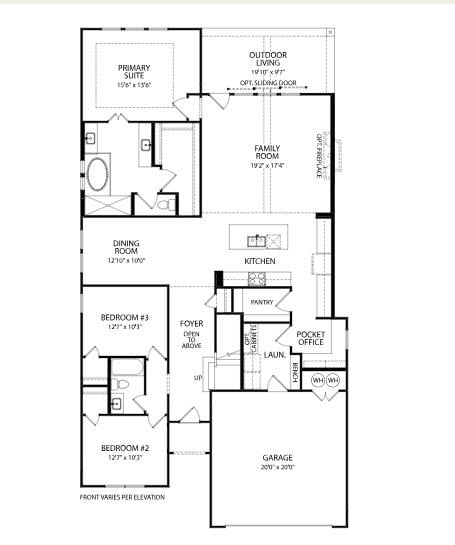 Living area at 17609 Chamoix Dr - 4 bed 3 bath home