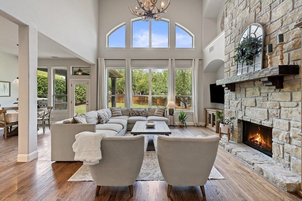Living area at 17612 Wildrye Dr - 4 bed 3 bath home