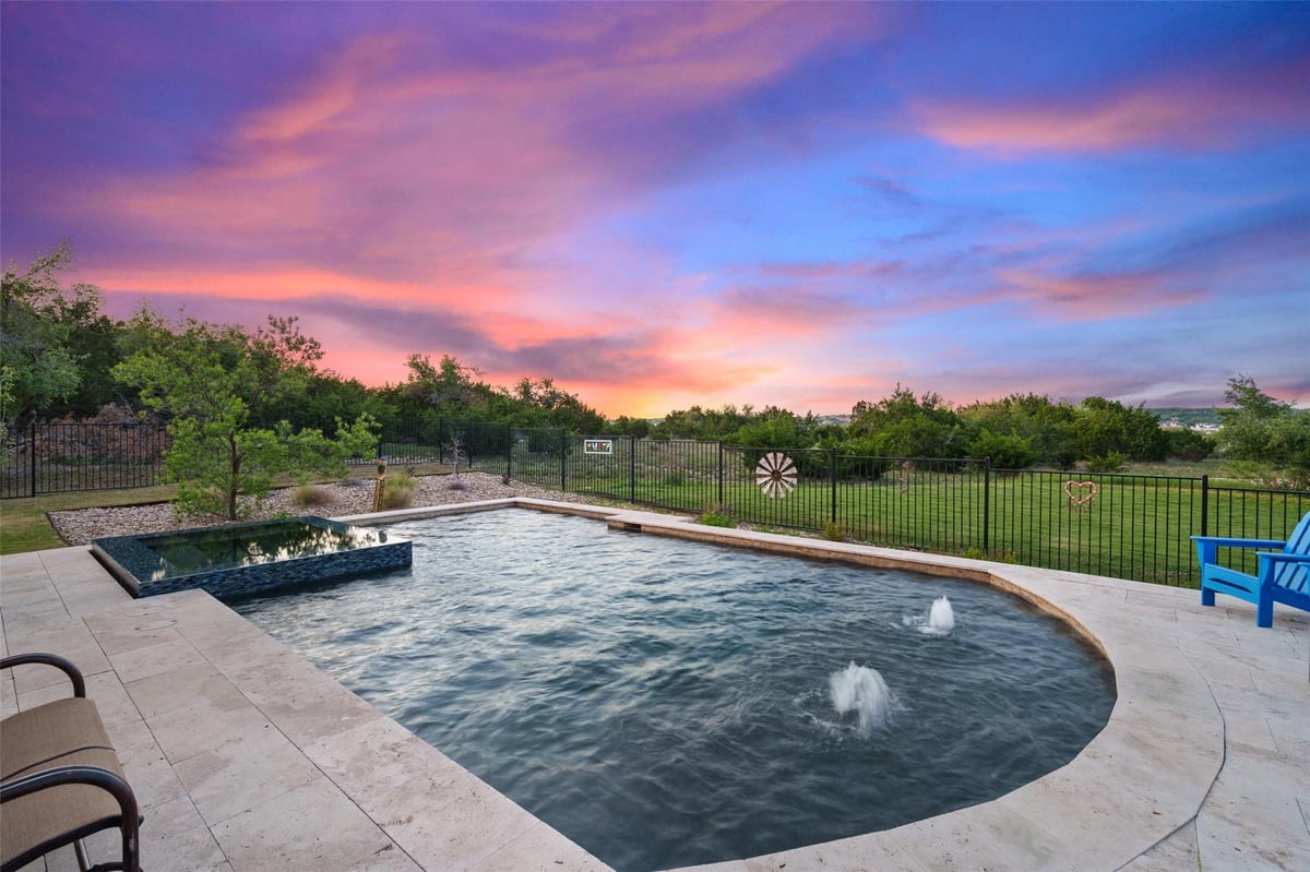 View 17632 Stratus CV in Vistancia Sec 2 17632 Stratus CV - front exterior - Luxury home in Vistancia Sec 2, Dripping Springs, TX