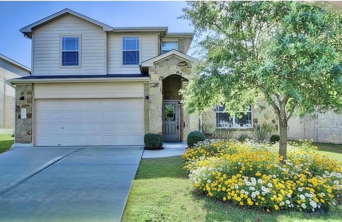 View 17705 Mahonia LN in Elm Creek Sec 01 17705 Mahonia LN - front exterior - Luxury home in Elm Creek Sec 01, Elgin, TX