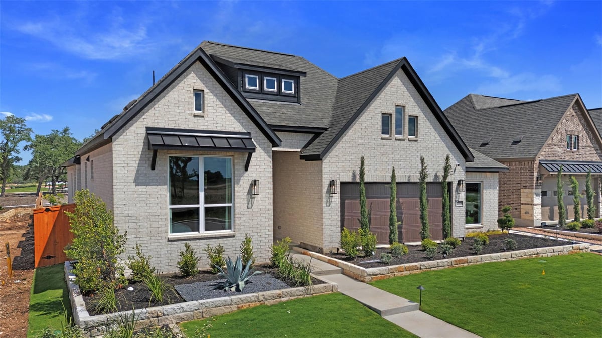 View 17709 Joyce Erna LN in Grove at Blackhawk 17709 Joyce Erna LN - front exterior - Luxury home in Grove at Blackhawk, Pflugerville, TX