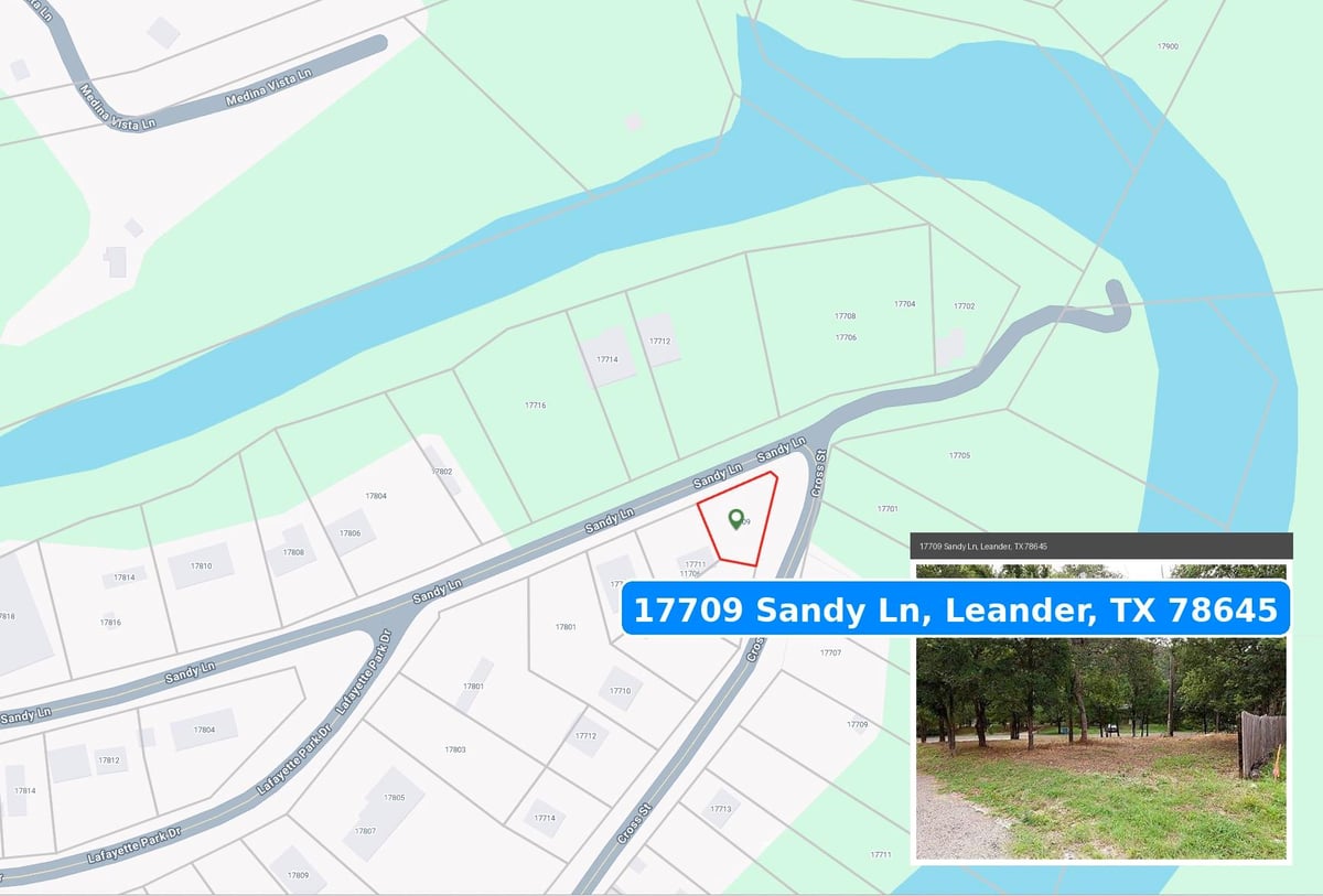 View 17709 Sandy Ln in Retirement Village 02 17709 Sandy Ln - front exterior - Luxury lot in Retirement Village 02, Jonestown, TX