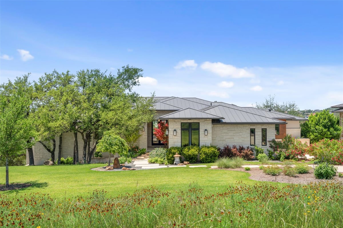 17724 Flagler Dr - front exterior - Luxury home in Belvedere Ph V Rev Lt 28 Bl D, Austin, TX