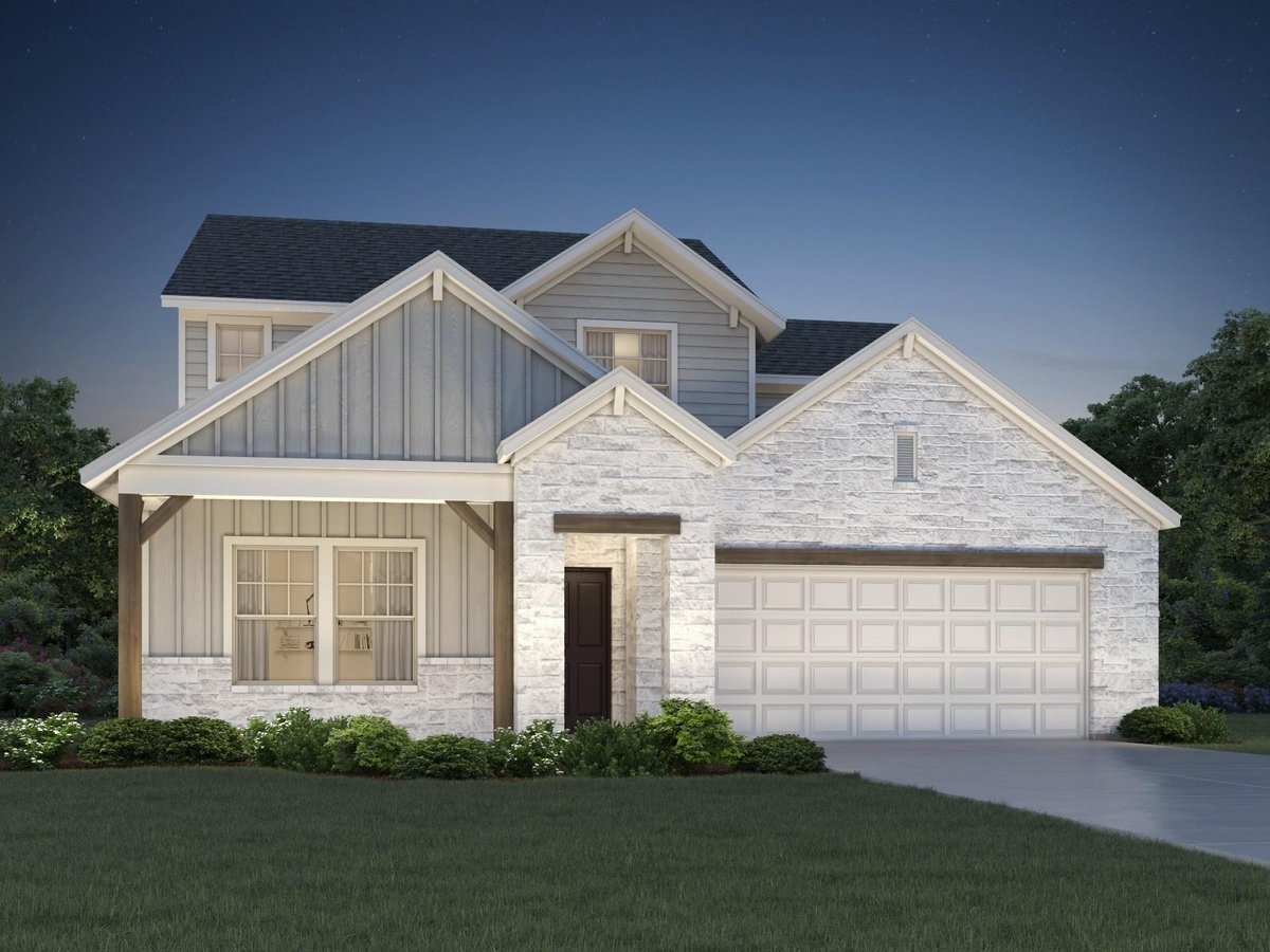 View 178 coopers hawk CRST in Riverbend at Double eagle 178 coopers hawk CRST - front exterior - Luxury home in Riverbend at Double eagle, Cedar Creek, TX