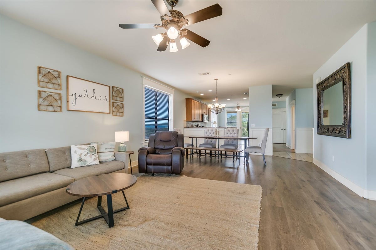 Primary bedroom at 17800 Edgewood Way Unit #301 - 3 bed 3 bath home