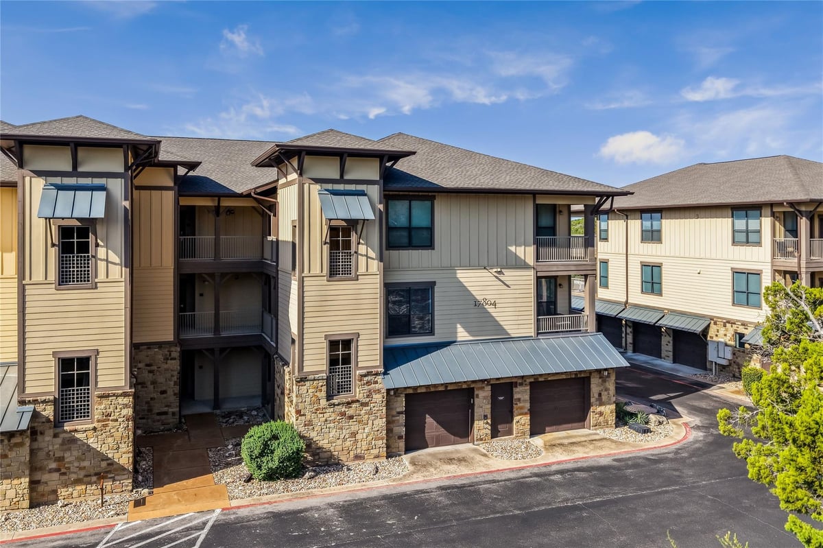 View 17804 Maritime Point DR Unit #201 in Hollows Condo Hilltop Vi 17804 Maritime Point DR Unit #201 - property photo 1 - Luxury home in Hollows Condo Hilltop Vi, Jonestown, TX