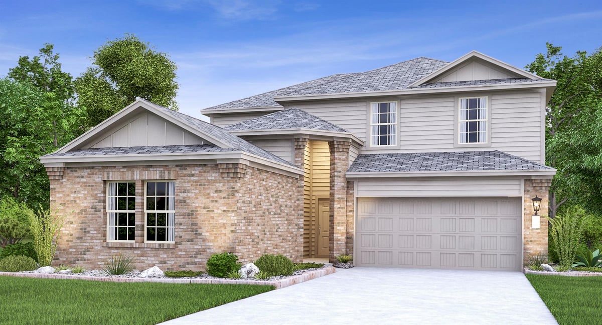 17805 Orchard Oriel Way - front exterior - Luxury home in Meadowlark Preserve, Pflugerville, TX