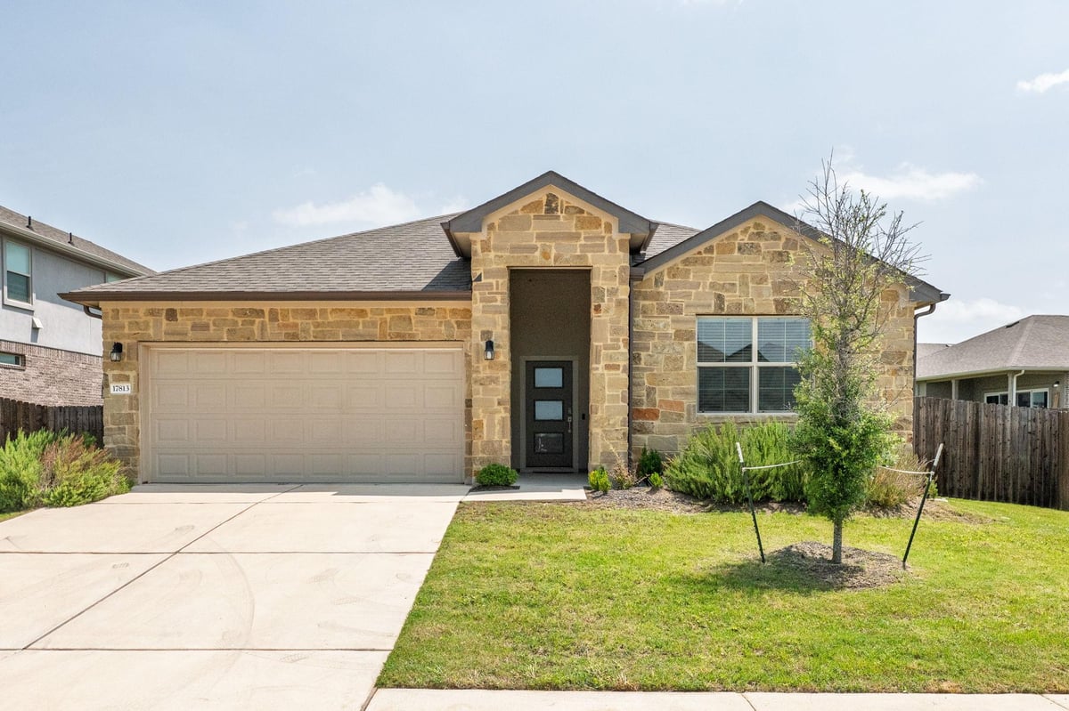 View 17813 Bassano Ave in Sorento Ph 7 17813 Bassano Ave - front exterior - Luxury home in Sorento Ph 7, Pflugerville, TX