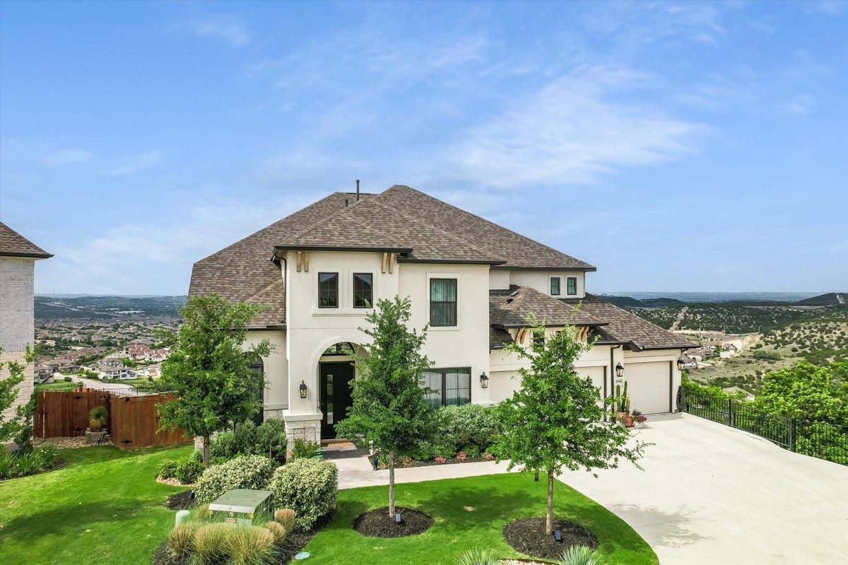 View 17816 Pancho Trl in Sweetwater Ranch Sec 2 Vlgs C& 17816 Pancho Trl - front exterior - Luxury home in Sweetwater Ranch Sec 2 Vlgs C&, Austin, TX