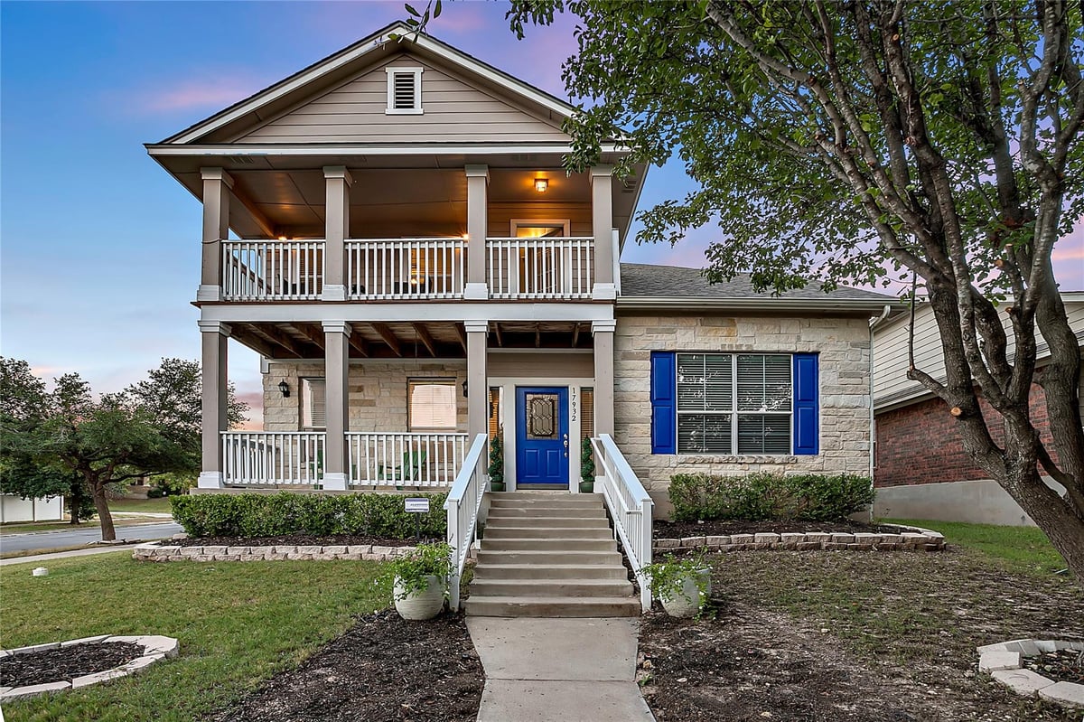 View 17932 KENAI FJORDS Dr in Highland Park Ph A Sec 01 17932 KENAI FJORDS Dr - front exterior - Luxury home in Highland Park Ph A Sec 01, Pflugerville, TX