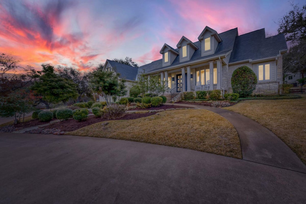 View 18 Ehrlich Rd in Rob Roy 18 Ehrlich Rd - front exterior - Luxury home in Rob Roy, Austin, TX