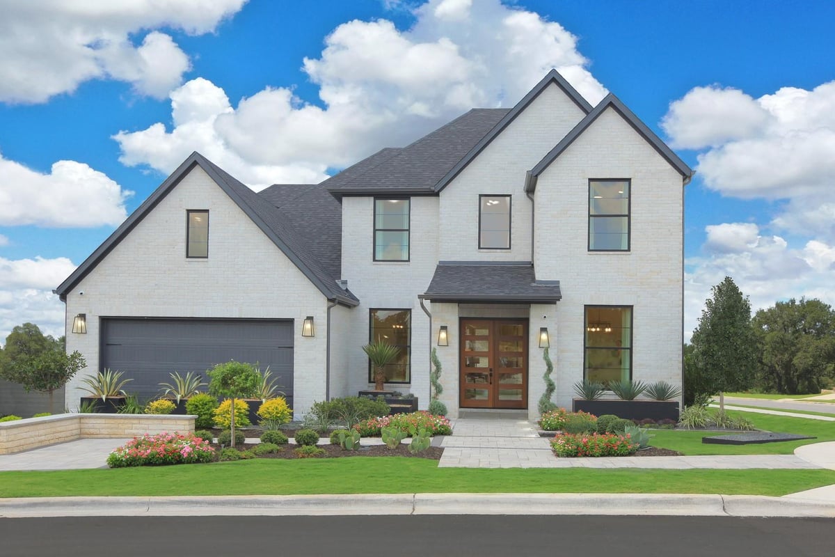 1800 Morning Mist Dr - front exterior - Luxury home in Wolf Ranch, Georgetown, TX