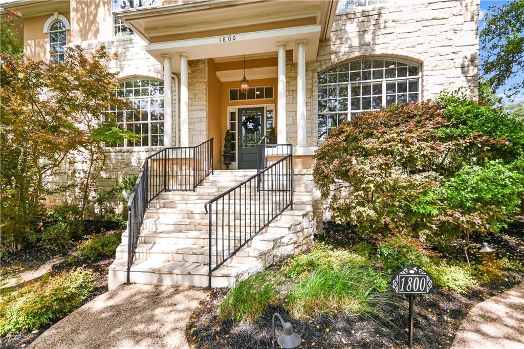 View 1800 Real Catorce DR in Parkstone Phs I 1800 Real Catorce DR - front exterior - Luxury home in Parkstone Phs I, Austin, TX