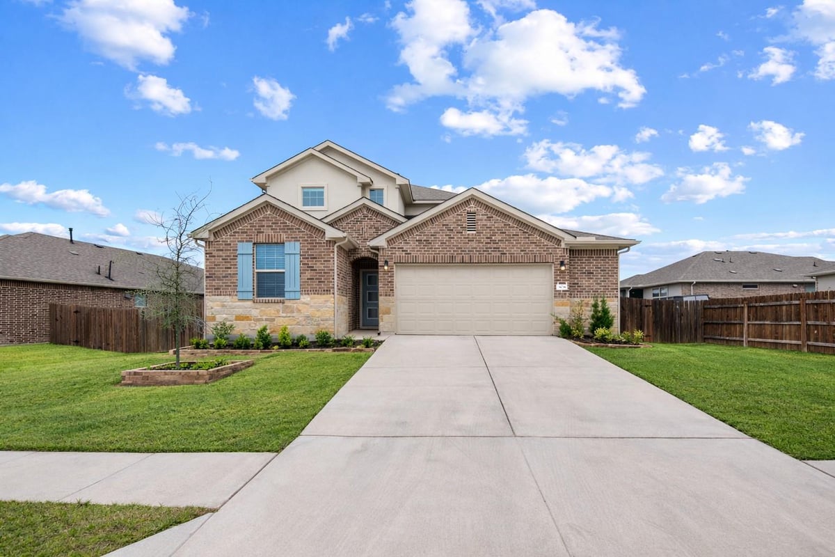 View 18008 Nepi Dr in Sorento Ph 7 18008 Nepi Dr - front exterior - Luxury home in Sorento Ph 7, Pflugerville, TX