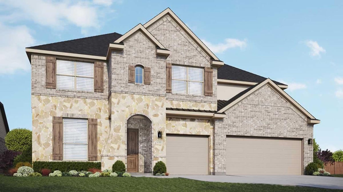 View 1804 Scenic Heights LN in Retreat at San Gabriel 1804 Scenic Heights LN - front exterior - Luxury home in Retreat at San Gabriel, Georgetown, TX