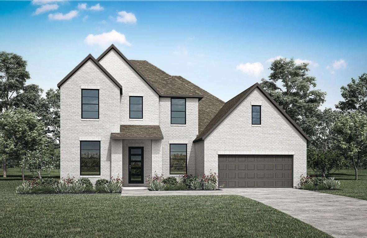 View 1805 Crimson Sunset Dr in Wolf Ranch - 60' 1805 Crimson Sunset Dr - front exterior - Luxury home in Wolf Ranch - 60', Georgetown, TX