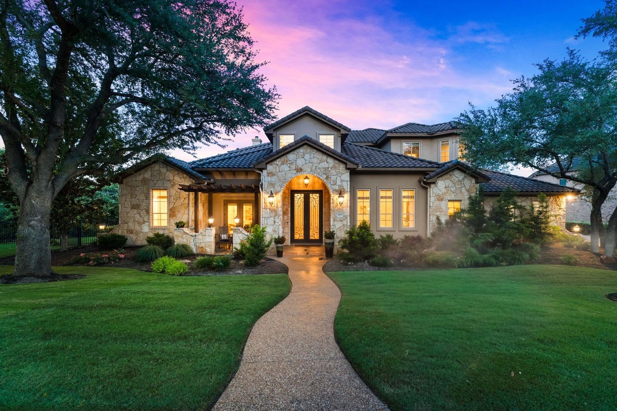 View 1805 Lakecliff Hills Ln in Steiner Ranch Ph 01 Sec 10B 1805 Lakecliff Hills Ln - front exterior - Luxury home in Steiner Ranch Ph 01 Sec 10B, Austin, TX
