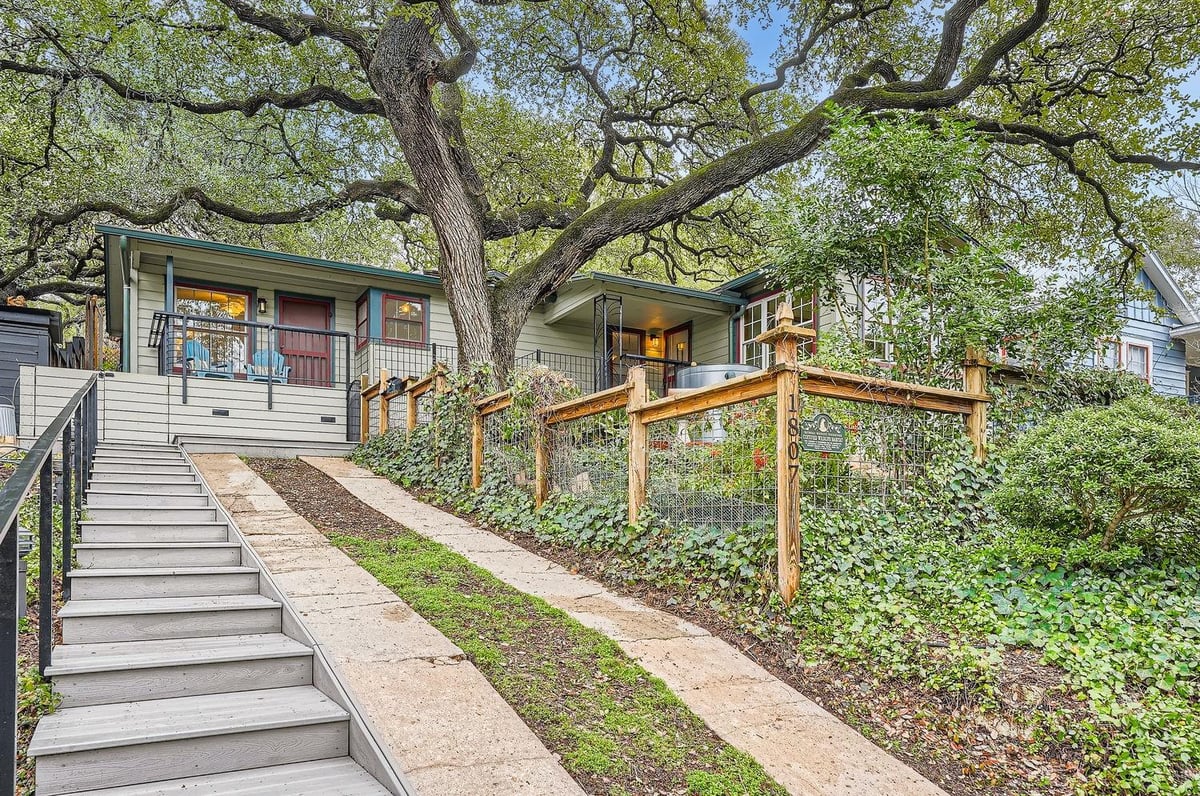 View 1807 Alameda DR in Travis Heights 1807 Alameda DR - front exterior - Luxury home in Travis Heights, Austin, TX