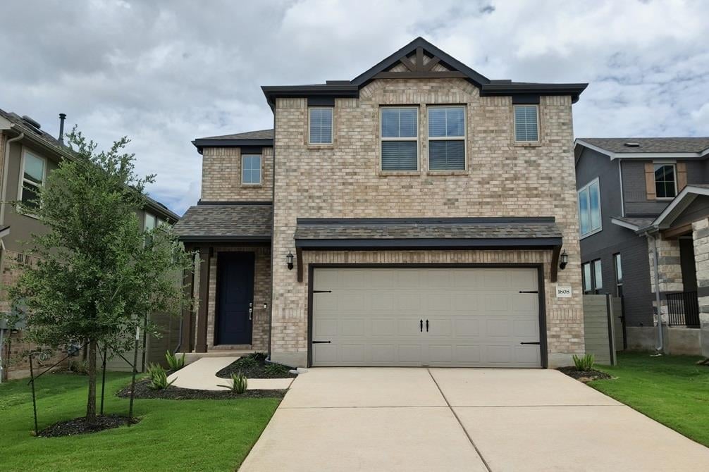 1808 Spring Mountain CV - front exterior - Luxury home in Wolf Ranch, Georgetown, TX