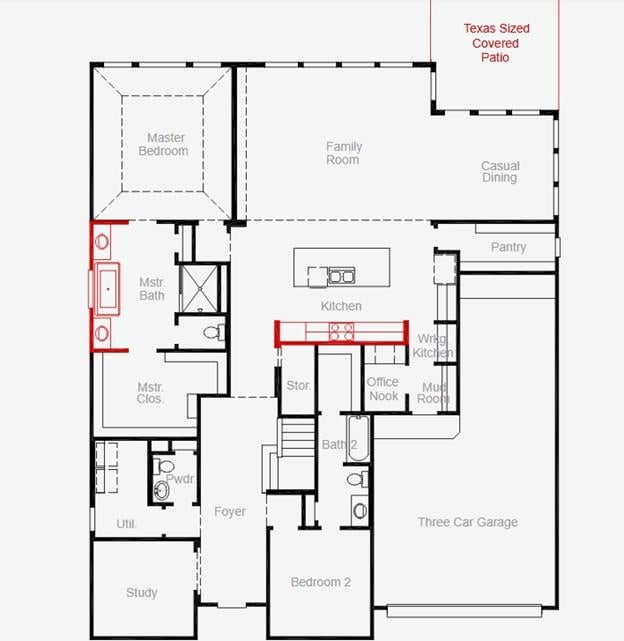 Primary bedroom at 1809 Sauterne Dr - 4 bed 4 bath home